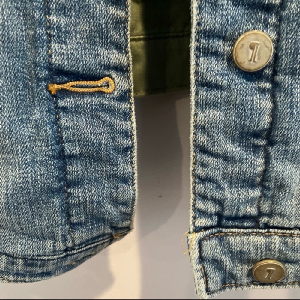 ANTHROPOLOGIE | PILCRO AND THE LETTERPRESS Colorblock Denim Jacket Medium - Picture 9 of 12